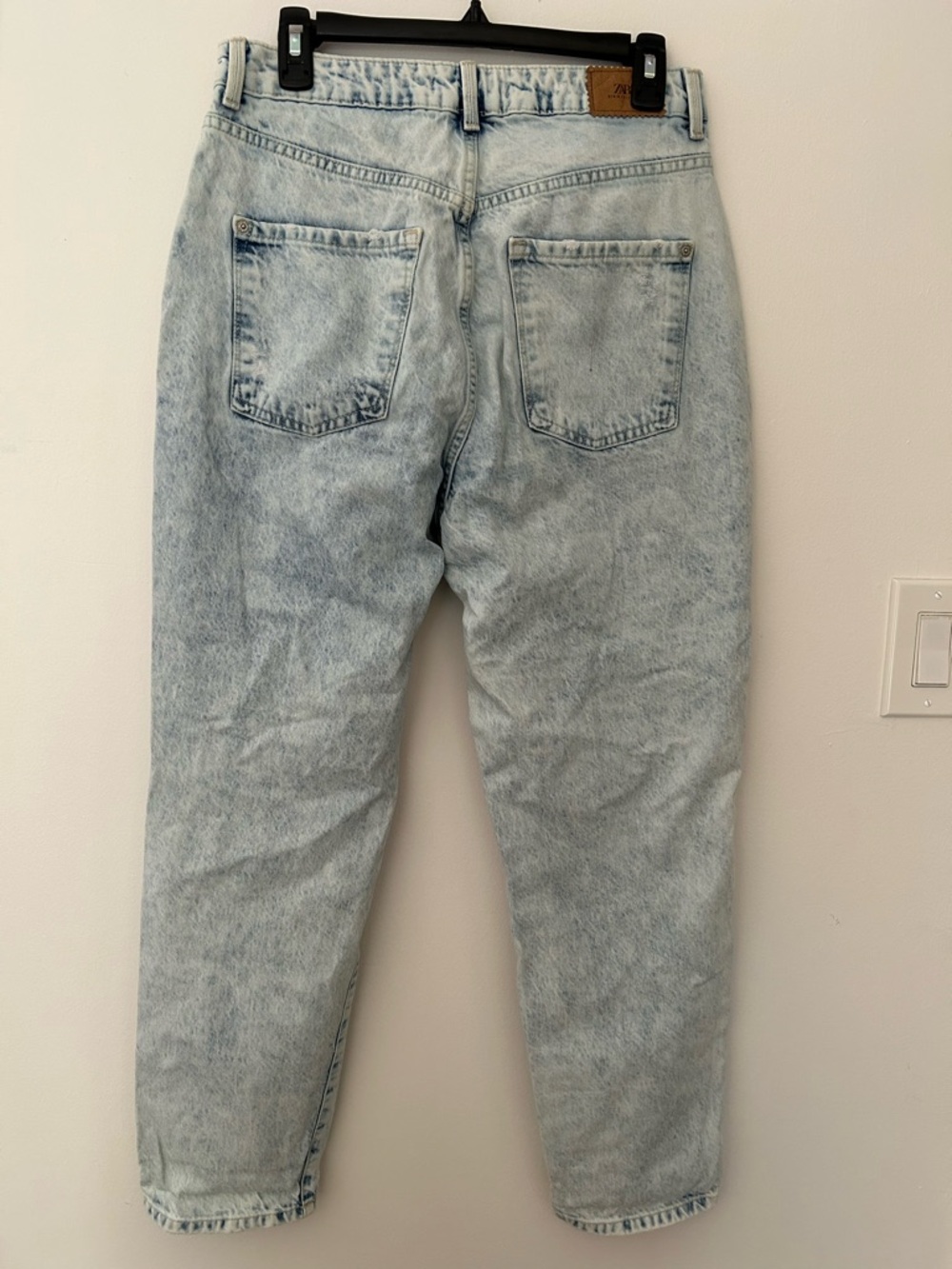 Zara Light Blue Acid Wash Women's Jeans - Picture 9 of 12